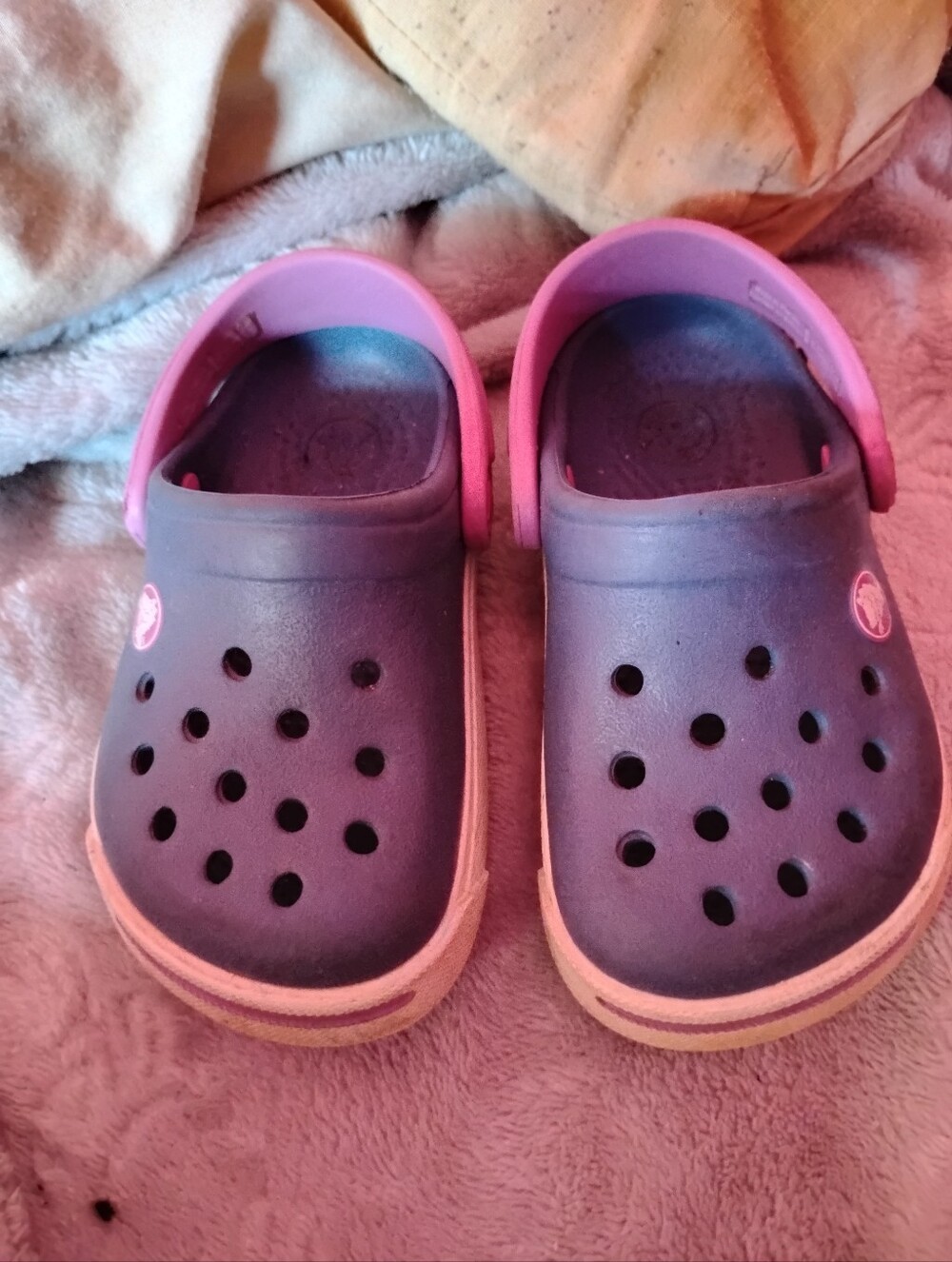 CROCS Kids Water Clogs in Purple and Pink